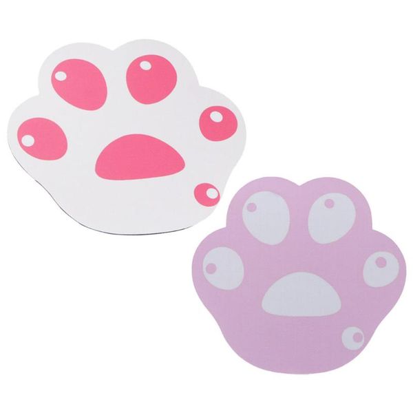 

mouse pads & wrist rests 2pcs anti-slip mats cat design gaming (assorted color)