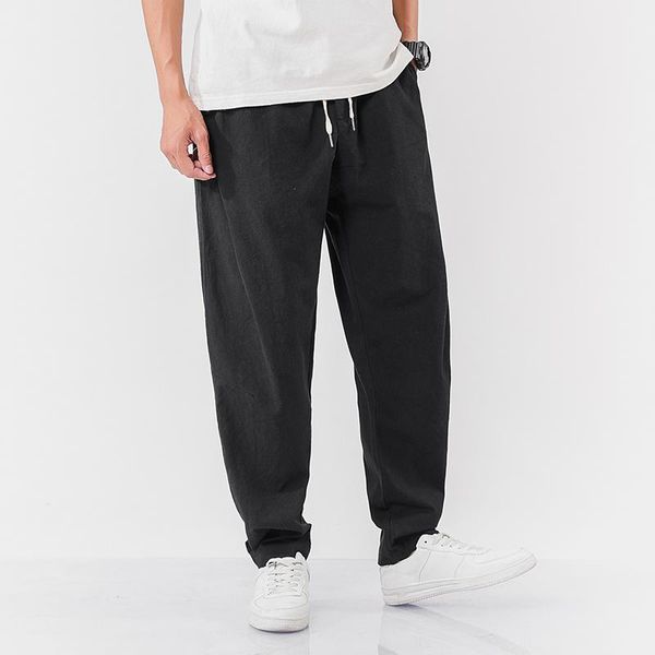 

streetwear mens jogger trousers 2021 vintage harajuku style harem pants men loose male large size 5xl men's, Black