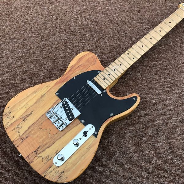 

custom tele electric guitar,maple fingerboard gitaar.natural wood color guitarra