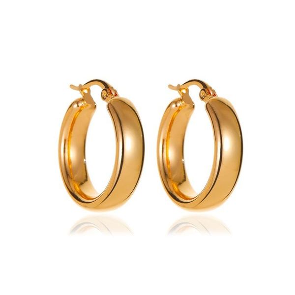 

hoop & huggie circle earrings round metal for women rock hiphop earing jewelry gold silver color earring street earings jl2032, Golden;silver