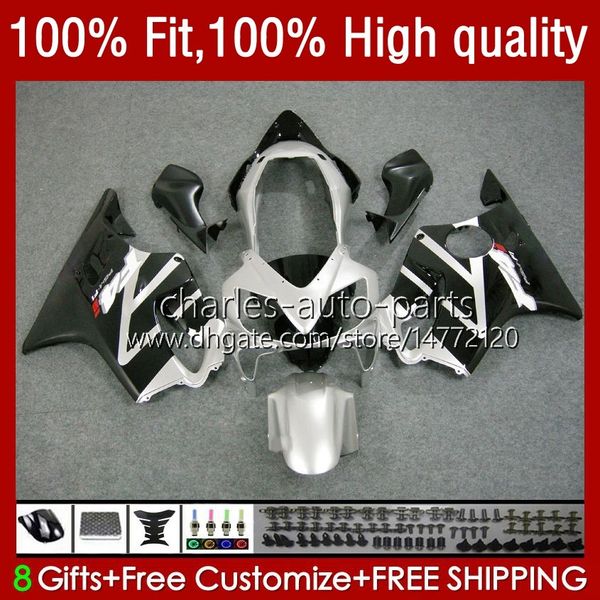 Тело для инъекций формы для Honda CBR 600 F4I FS CC F4 I 600F4i Silvery Black 600CC 04-07 55NO.5 CBR600F4i CBR600 F4i 04 05 06 07 CBR600FS 2004 2005 2006 2007 OEM обтекатель