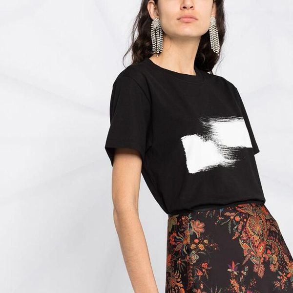 

women's t-shirt women t shirt cotton short sleeve 2021summer casual clothing o neck printing, White