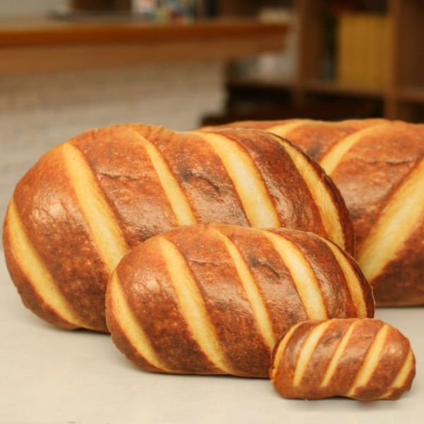 

40jc simulation 3d butter bread pillow soft stuffed backrest toys food nap cushion