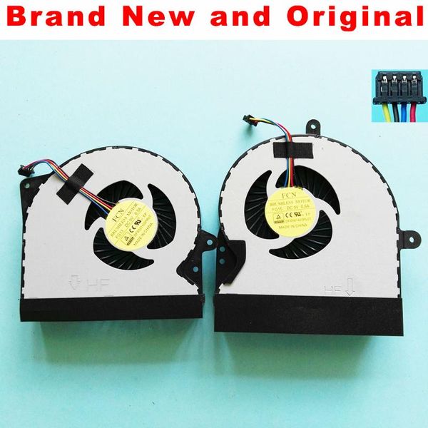 

fans & coolings gpu cpu fan for asus g751 g751j g751m g751jt g751jy g751jl cooling cooler dfs501105pr0t fg13 dfs561405pl0t fg15 5v
