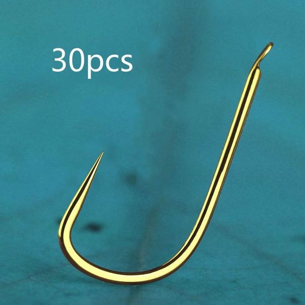 

fishing hooks 30pcs/box 0.8#-6# 2021 gold color wide belly super sharp no barbed hook high carbon steel jigging