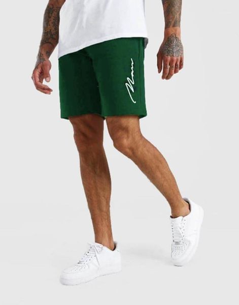 

men's shorts man 3d green casual zipper pocket, White;black