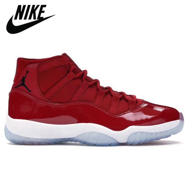 

men women basketball shoes nike air retro jordan 11 11s legend blue closing ceremony metalic silver unc win like space jam mens trainers spo, White;red
