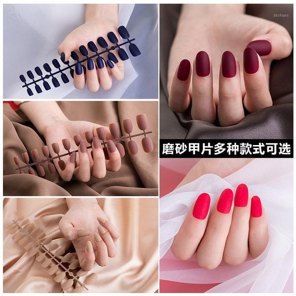 

24pcs full cover short toenails false nails fake press on foot french faux ongle nail art salon1, Red;gold