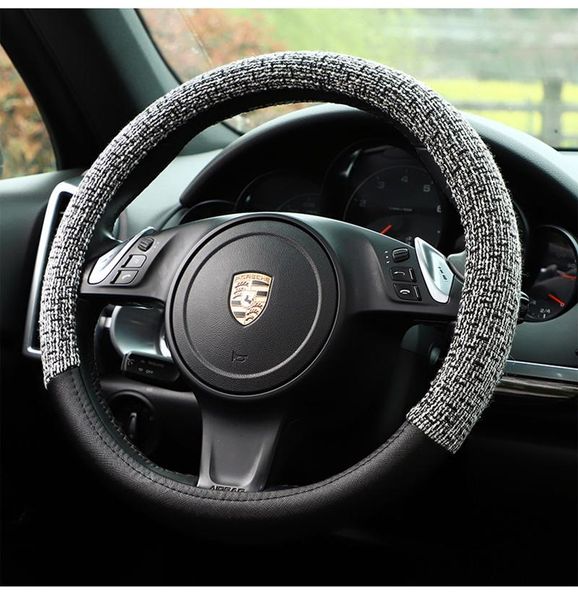 

steering wheel covers summer lien car cover breathable pu sweat absorbent auto interior decoration