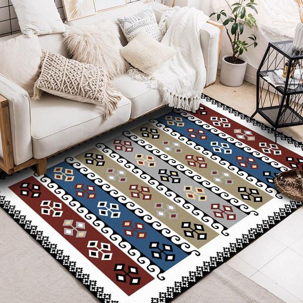 

carpets fashion mediterranean rug geometric diamond mosaic morocco ethnic-style carpet living room bedroom bed blanket bath mat
