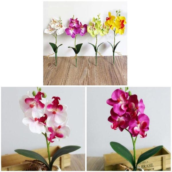 

simulation flowers fancy four butterfly orchid meaty plant bonsai flower arranging accessories promotion decorative & wreaths