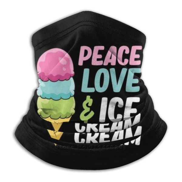 

scarves cream kids peace love and scarf bandana neck warmer headband cycling mask gelato scoop, Blue;gray
