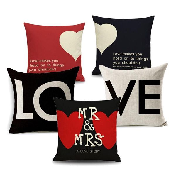 

lover couple cotton linen cushion 45*45cm patchwork sofa/seat cover bolster decorative throw pillow cushion/decorative