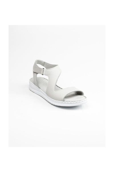 

slippers 201210 leather women 's sandals gray gri-38, Black