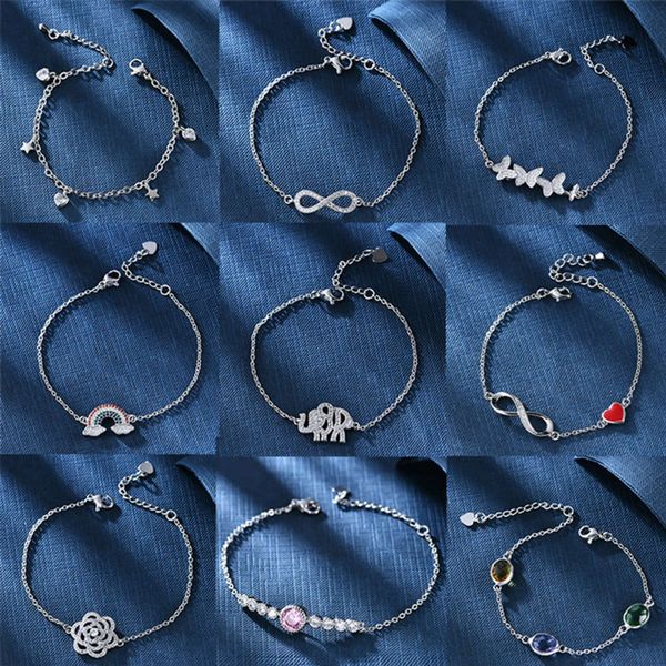 

bracelet korean version zircon flower bracelet women's net red simple and elegant daisy bracelet niche design friends personalized hand, Golden;silver