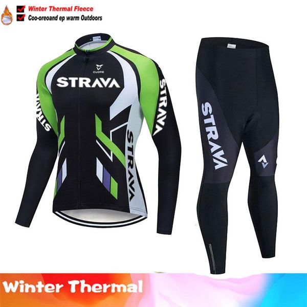 

racing sets 2021 men strava cycling jersey set winter clothing long sleeve road bike suit maillot ropa ciclismo, Black;blue