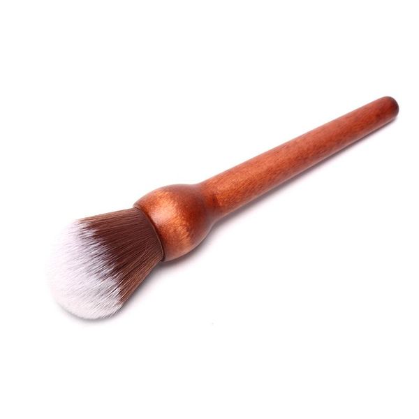 

makeup brushes rounded slant foundation brush natural wood cosmetic cream