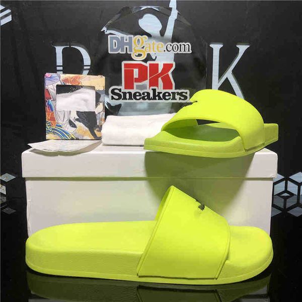 

men's women's rubber slipper designer sandals shoes summer beach outdoor cool slippers fashion wide lady household slide flat ba9g, Black