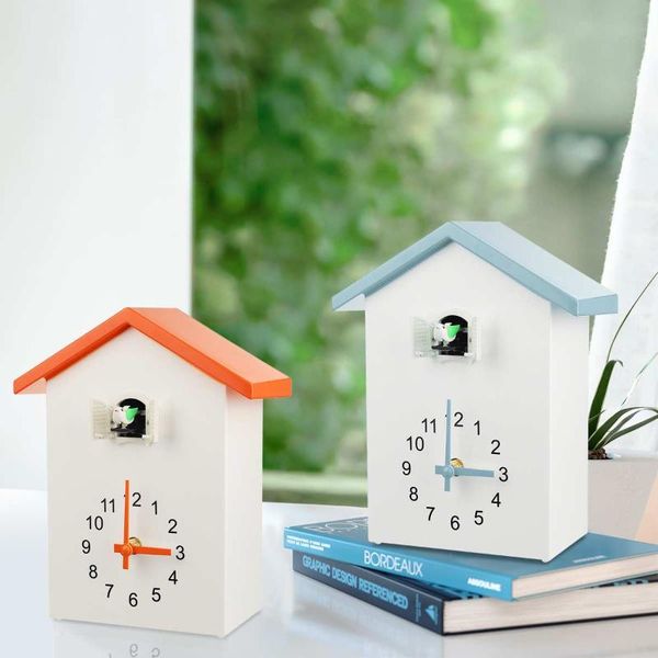 

wall clocks mounted cuckoo bird clock alarm hanging quartz horologe timer for home livingroom office