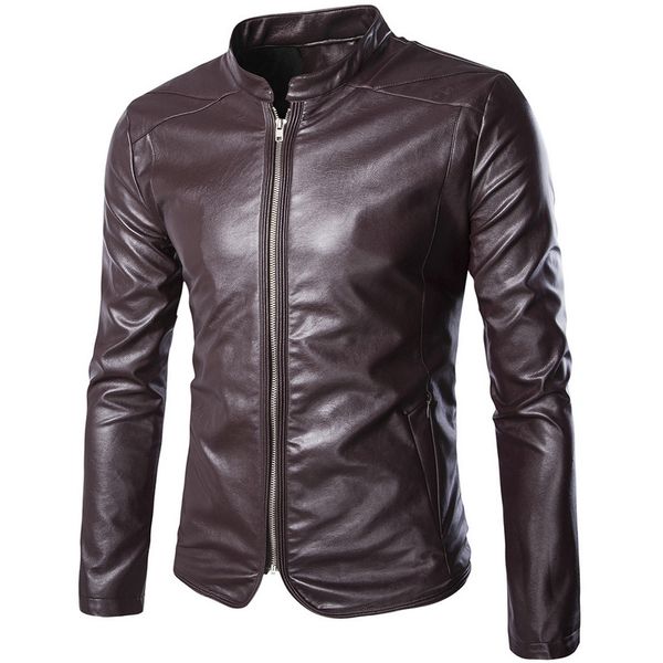 

selling leather business pu jackets outwear m-5xl ayg140, Black;brown