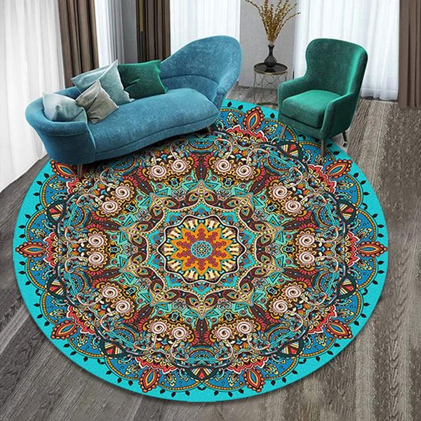

carpets printed ethnic style round carpet floor mats el living room bedroom coffee table