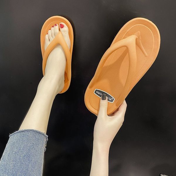 

sandals 2021 summer slippers women casual massage durable flip flops beach female wedge shoes striped lady room exuf, Black