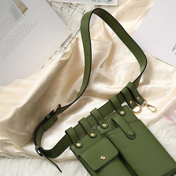 

waist pack leather fanny belt bags crossbody casual chest purse