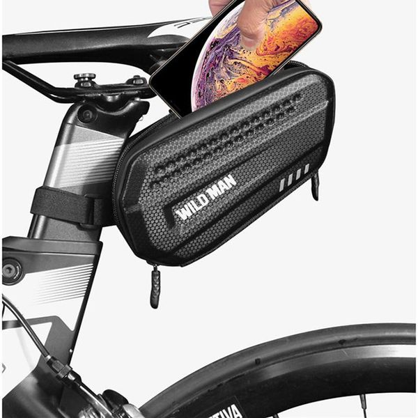 

cycling bags bicycle hard shell rainproof rear reflective mountain bike tail seat post