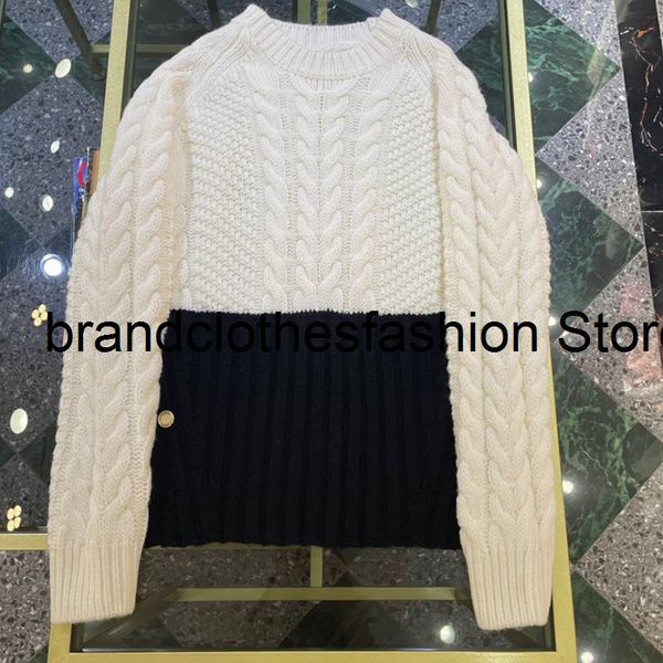 

women's sweaters black contrast white classic fashion wool cashmere blend thread sweater women soft slim pullover lady 2021 aut, White;black