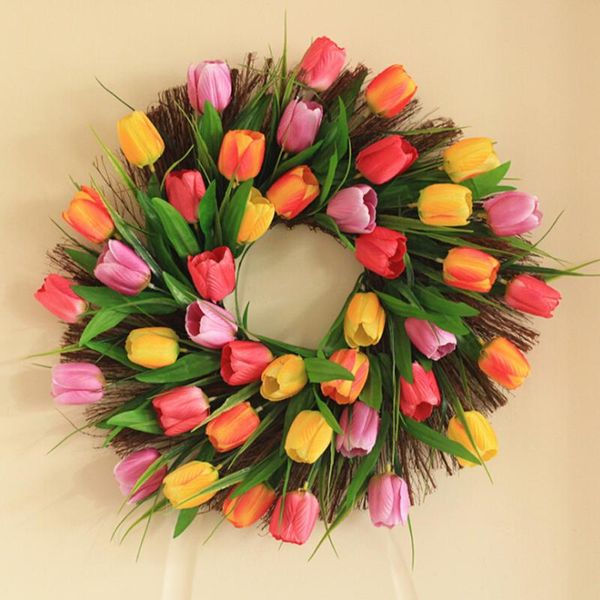 

christmas flower wreath for decoring front door wall hanging window decor garland holiday home xmas decorations decorative flowers & wreaths