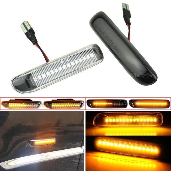 

emergency lights 1pair led dynamic car blinker side mirror marker turn signal light lamp for e46 e39 series limo coupe compact cabriolet