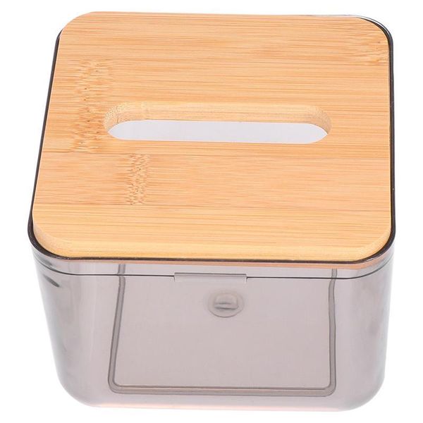 

tissue boxes & napkins 1pc box bamboo lid plastic paper handkerchief napkin facial