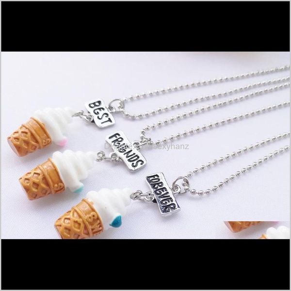 

pendant necklaces ice friends forever jewelry women necklace kids christams gift drop ship w7kr4 7s5hi, Silver