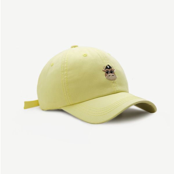 

cap female spring and summer new cartoon cow embroidery soft baseball male outdoor sunshade cap accessories black friday, Blue;gray