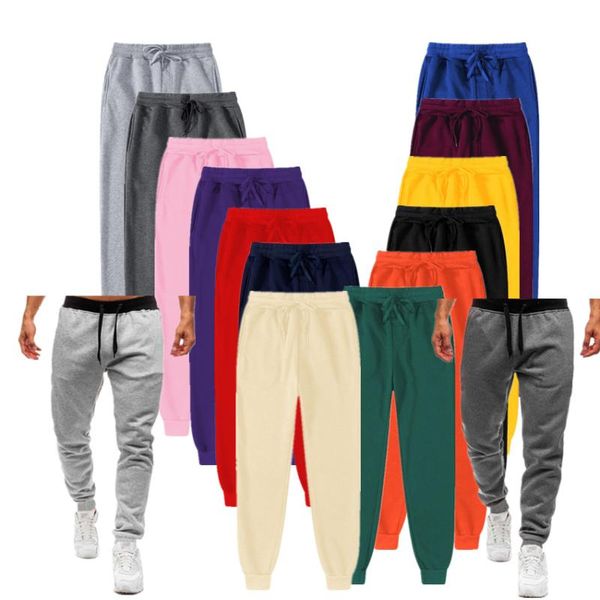 

men's pants winter fleece arrival casual polyester sweatpants men fashion solid cashmere trousers warm brand, Black