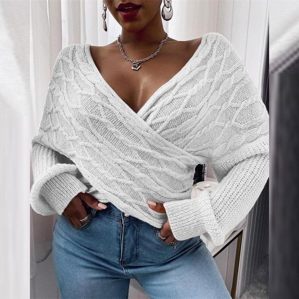 

women's sweaters female knitted korean style loose clothing v-neck pullovers fashion brand ladies spring autumn, White;black