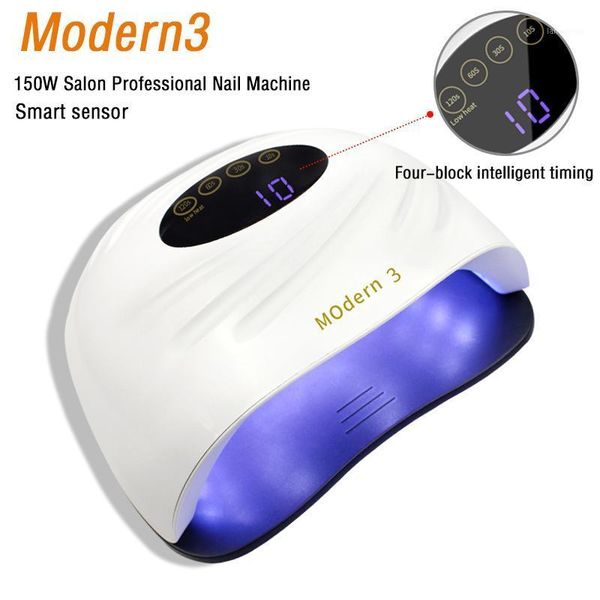 

lamp led nail with 45 leds two hand dryer manicure curing gel polish auto sensor clear time display dryers1