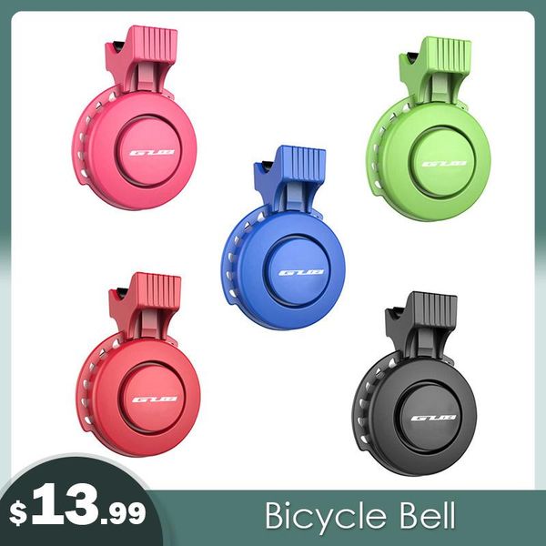 

bike horns 5 color usb rechargeable bicycle bell electric 120db loud horn alarm whistle waterproof mtb handlebar ring electronic