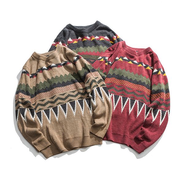 

boutique sweater men's in autumn and winter of 2021 loose round neck pullover trendy wear, White;black