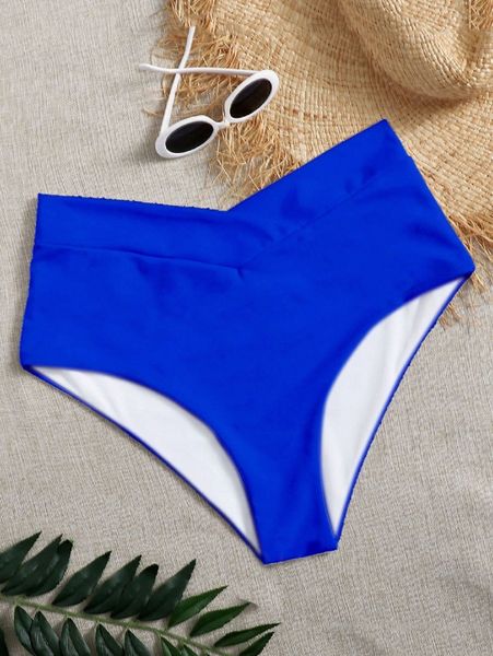 

plus high waisted bikini bottom i1ll#, Black
