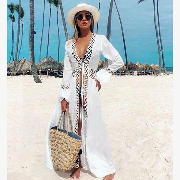 

dresses for the swimsuit white transparent cover up summer beach dress wear coverups women coverup pareos de playa mujer women's swimwe, White;black