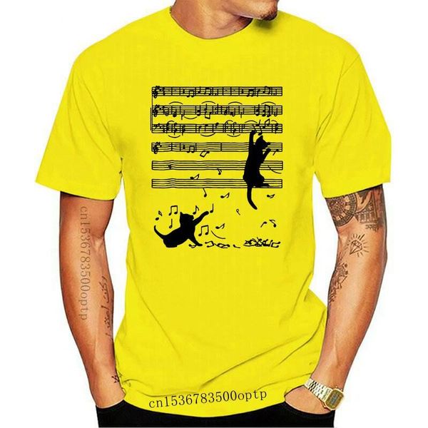 

men's t-shirts novelty music note black cat animal print tshirt women harajuku kawaii clothes summer female t-shirt tumblr graphic tees, White;black