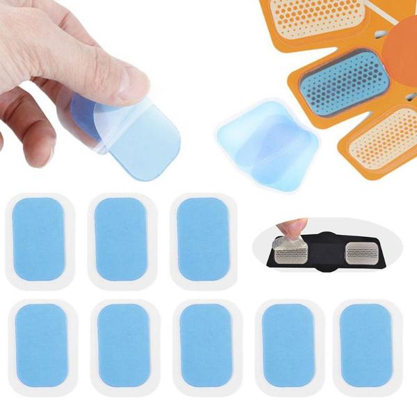 

design 10/50pcs abs trainer replacement gel sheet abdominal toning belt muscle toner ems ab trainer, waist trimmer accessories