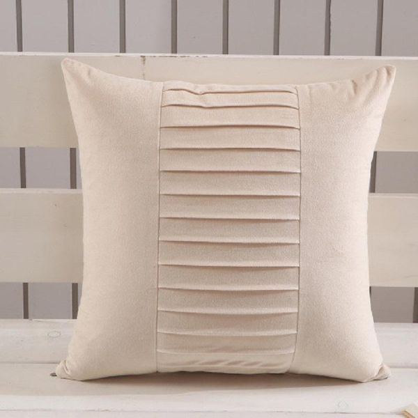 

solid beige cushion cover sofa pillow case home decorative throw for office couch chair cushion/decorative