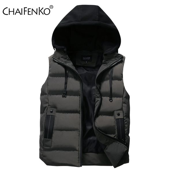 

chaifenko men's waterproof vt, warm svels et, hoodie, casual, thick, fashionable, autumn and winter, Black;white