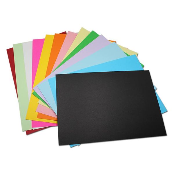 

greeting cards 40pcs/lot 21*29.7cm (8.26"x11.69") kraft paper multi colors a4 blank sheet 230g writing diy card for party office s