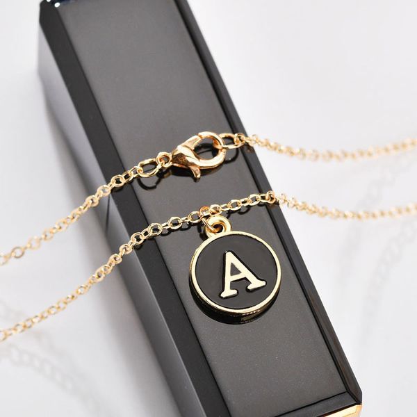 

budrovky necklace pendant female 26 english letter pendant necklace necklace clavicle chain female wholesaledio chan contact, Silver