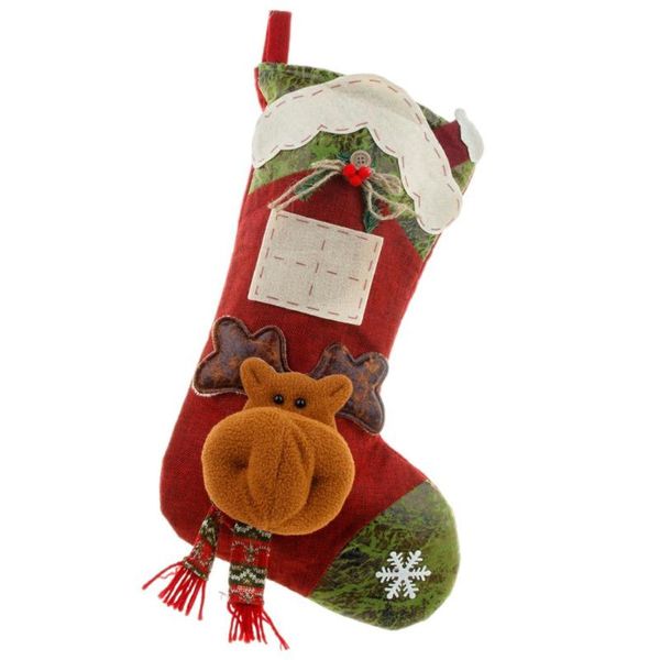 

christmas decorations multifunctional socks gift bag elk diy large candy decoration