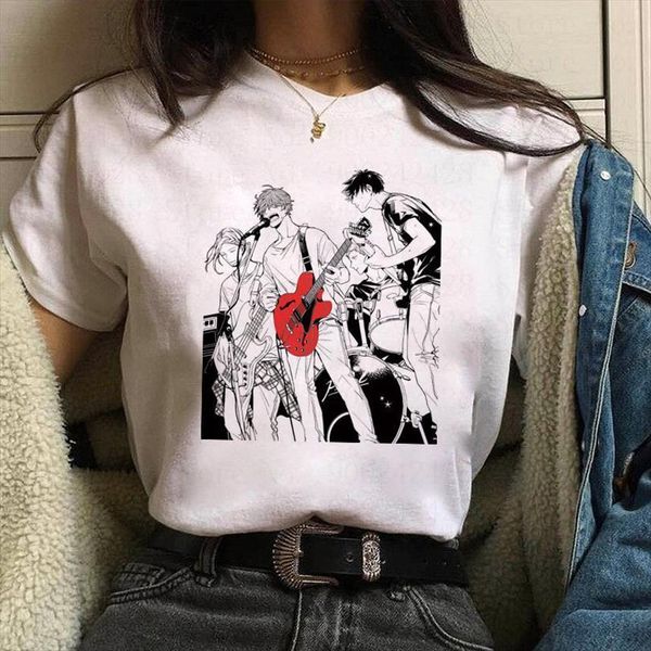 

given and women mens t shirt anime sleeve yaoi bl japanese manga cartoon graphic tees summer harajuku, White;black