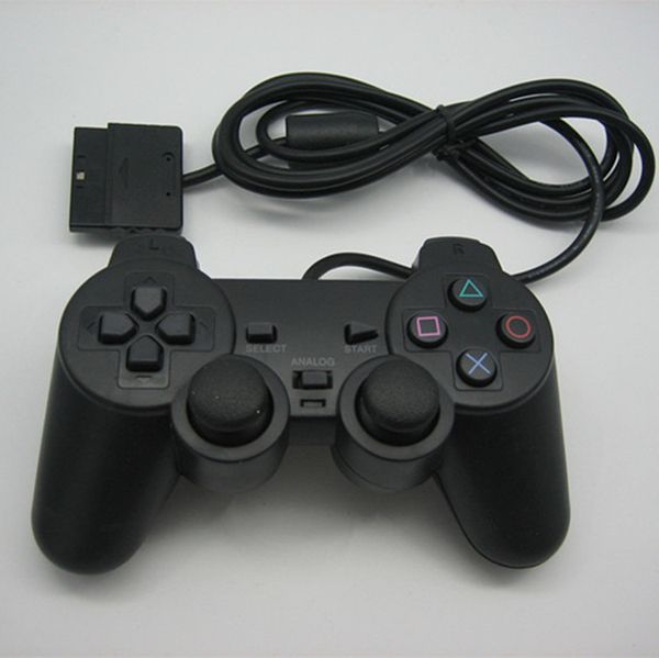 Цена PlayStation 2 PlayStation 2 Wired JoyPad Joysticks Игровой контроллер для PS2 Console GamePad двойной шок DHL